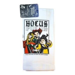 NEW Disney Hocus Pocus "On All Hallows' Eve When the Moon is Round"Kitchen Towel